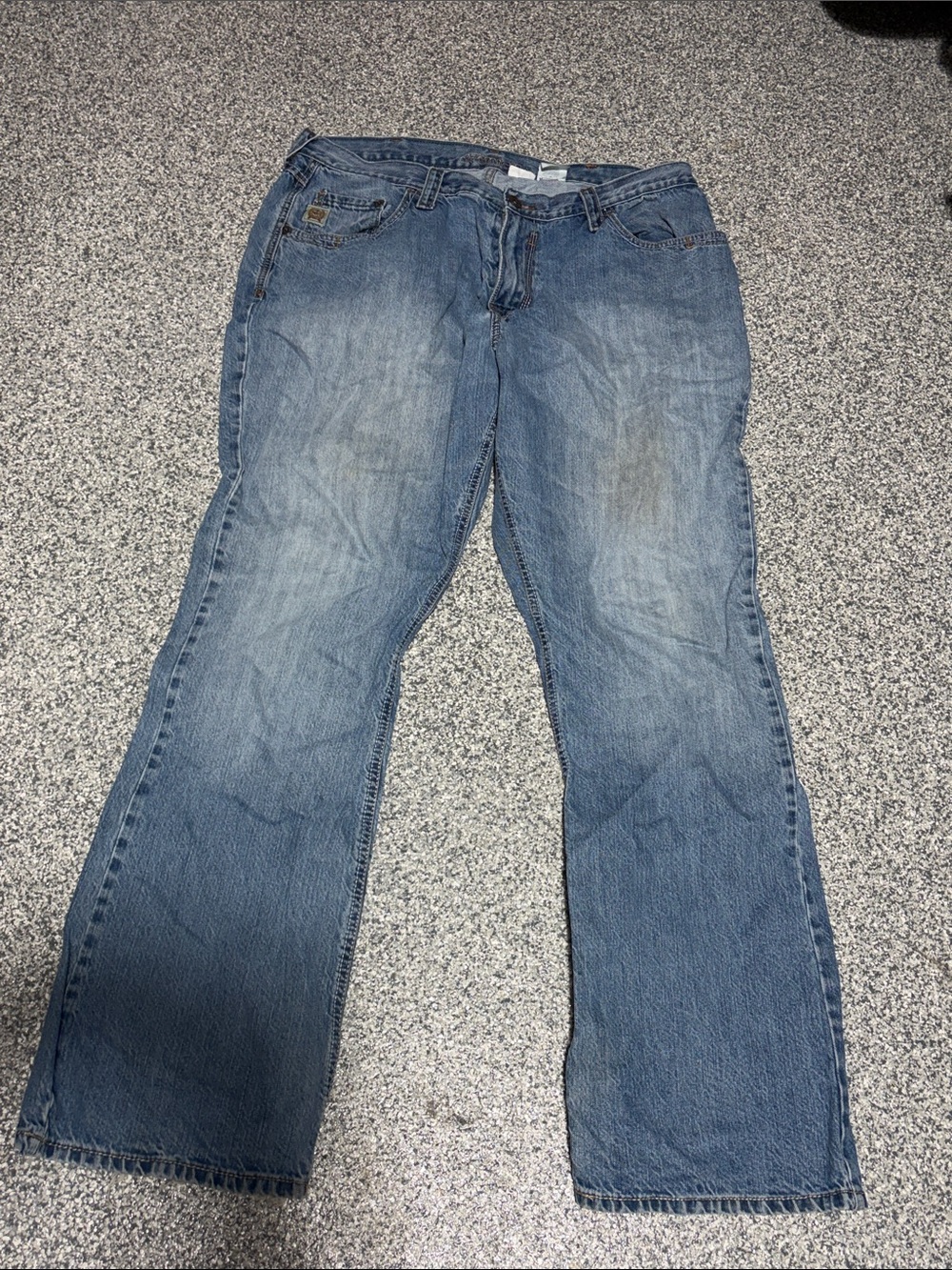 Cinch Men's Light Blue Flare Jeans - Wide Leg Denim